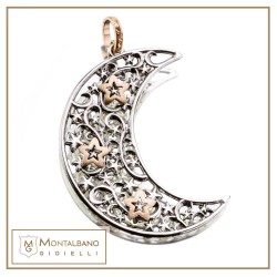 Polvere di Stelle ciondolo luna | Gioielli De Nobili